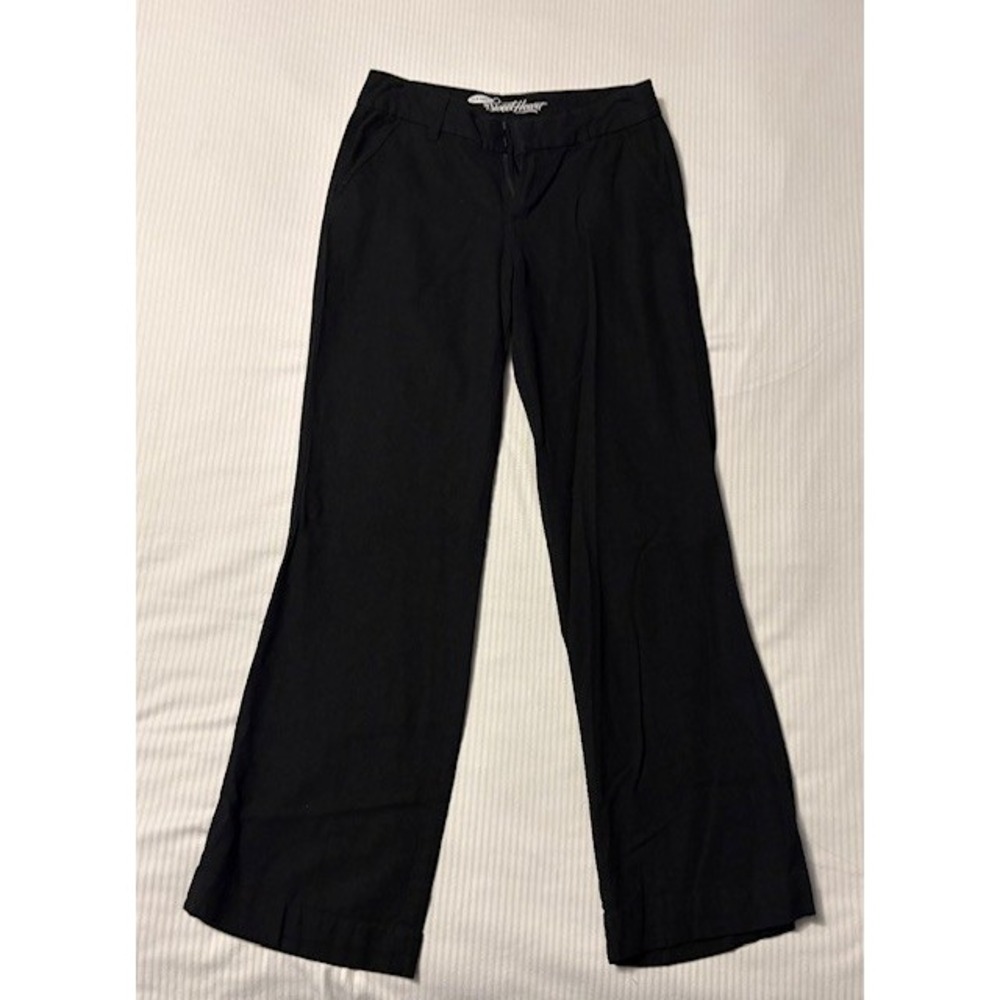 Old Navy sweetheart black linen blend pants, size 2.